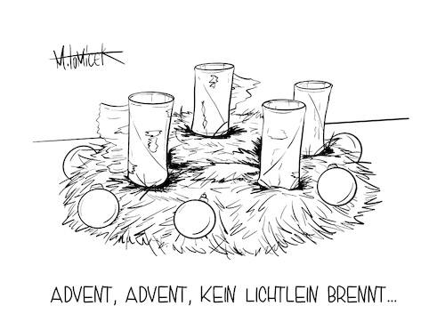 Cartoon: Advent Advent (medium) by Mirco Tomicek tagged erste,advent,adventssonntage,sontag,weihnachten,weihnachtsfeiertage,feiertage,weihnachtstage,adventskranz,weihnachtsdeko,deko,kerzen,kerze,klopapier,toilettenpapier,lockdown,shutdown,hamster,hamstern,einkäufe,einkaufen,corona,covid19,virus,maßnahmen,schutzmaßnahmen,beschränkungen,kontaktbeschränkungen,weihnachtskugeln,cartoon,karikatur,pressekarikatur,mirco,tomicek,erste,advent,adventssonntage,sontag,weihnachten,weihnachtsfeiertage,feiertage,weihnachtstage,adventskranz,weihnachtsdeko,deko,kerzen,kerze,klopapier,toilettenpapier,lockdown,shutdown,hamster,hamstern,einkäufe,einkaufen,corona,covid19,virus,maßnahmen,schutzmaßnahmen,beschränkungen,kontaktbeschränkungen,weihnachtskugeln,cartoon,karikatur,pressekarikatur,mirco,tomicek