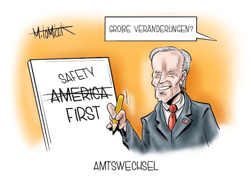 Cartoon: Amtswechsel (medium) by Mirco Tomicek tagged joe,biden,demokrat,washington,46,präsident,präsidentschaftswahl,amt,amtswechsel,wechsel,amtsantritt,usa,us,president,donald,trump,unruhe,soldat,soldaten,militär,nationalgarde,amtseinführung,schutz,schützen,geschützt,amerika,safety,first,america,kamala,harris,cartoon,karikatur,pressekarikatur,mirco,tomicek,joe,biden,demokrat,washington,46,präsident,präsidentschaftswahl,amt,amtswechsel,wechsel,amtsantritt,usa,us,president,donald,trump,unruhe,soldat,soldaten,militär,nationalgarde,amtseinführung,schutz,schützen,geschützt,amerika,safety,first,america,kamala,harris,cartoon,karikatur,pressekarikatur,mirco,tomicek