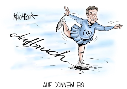 Cartoon: Auf dünnem Eis (medium) by Mirco Tomicek tagged markus,söder,csu,landesgruppe,berlin,klausurtagung,klausur,tagung,motto,aufbruch22,aufbruch,22,cdu,politik,regierung,bundestag,olympia,peking,2022,winterspiele,eiskunstlaufen,winter,spiele,china,sport,cartoon,karikatur,pressekarikatur,mirco,tomicek,markus,söder,csu,landesgruppe,berlin,klausurtagung,klausur,tagung,motto,aufbruch22,aufbruch,22,cdu,politik,regierung,bundestag,olympia,peking,2022,winterspiele,eiskunstlaufen,winter,spiele,china,sport,cartoon,karikatur,pressekarikatur,mirco,tomicek