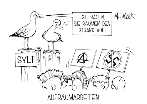 Aufräumarbeiten