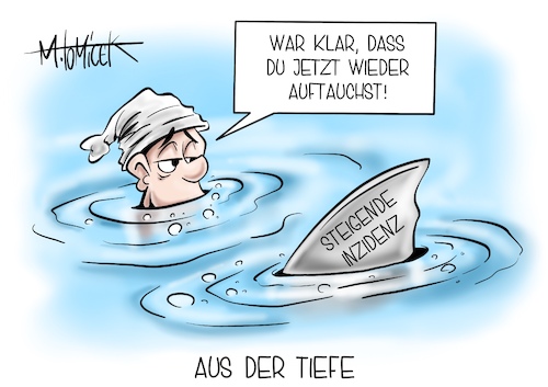 Cartoon: Aus der Tiefe (medium) by Mirco Tomicek tagged wetter,unwetter,katastrophe,hochwasser,wasser,unwetterkatastrophe,flut,westen,nrw,wassermassen,inzidenz,corona,inzidenzwert,virus,infektion,ansteckung,neuinfektionen,rki,anstieg,deutschland,michel,cartoon,karikatur,pressekarikatur,mirco,tomicek,wetter,unwetter,katastrophe,hochwasser,wasser,unwetterkatastrophe,flut,westen,nrw,wassermassen,inzidenz,corona,inzidenzwert,virus,infektion,ansteckung,neuinfektionen,rki,anstieg,deutschland,michel,cartoon,karikatur,pressekarikatur,mirco,tomicek