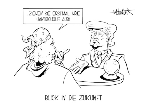 Cartoon: Blick in die Zukunft (medium) by Mirco Tomicek tagged donald,trump,us,usa,president,präsident,präsidentschaftswahl,wahl,wahlen,election,washington,ausschreitungen,kapitol,demonstrationen,proud,boys,amt,amtsübergabe,wahrsager,wahrsagerin,zukunft,macht,zusatzartikel,joe,biden,cartoon,karikatur,pressekarikatur,mirco,tomicek,donald,trump,us,usa,president,präsident,präsidentschaftswahl,wahl,wahlen,election,washington,ausschreitungen,kapitol,demonstrationen,proud,boys,amt,amtsübergabe,wahrsager,wahrsagerin,zukunft,macht,zusatzartikel,joe,biden,cartoon,karikatur,pressekarikatur,mirco,tomicek