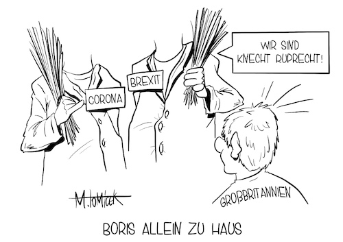 Cartoon: Boris allein zu Haus (medium) by Mirco Tomicek tagged boris,johnson,gesundheitsdienst,gesundheit,nhs,brexit,aufschub,aufschieben,corona,mutation,mutiert,covid19,virus,viren,lockdown,shutdown,quarantäne,großbritannien,great,britain,gb,london,england,knecht,ruprecht,weihnachtsmann,weihnachten,kevin,allein,zu,haus,heiligabend,mirco,tomicek,cartoon,karikatur,pressekarikatur,boris,johnson,gesundheitsdienst,gesundheit,nhs,brexit,aufschub,aufschieben,corona,mutation,mutiert,covid19,virus,viren,lockdown,shutdown,quarantäne,großbritannien,great,britain,gb,london,england,knecht,ruprecht,weihnachtsmann,weihnachten,kevin,allein,zu,haus,heiligabend,mirco,tomicek,cartoon,karikatur,pressekarikatur