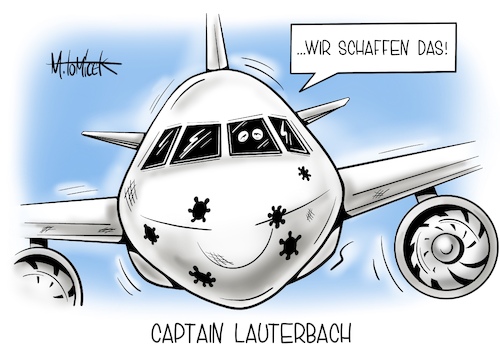 Cartoon: Captain Lauterbach (medium) by Mirco Tomicek tagged coronadebatte,corona,debatte,bundestag,gesundheitsminister,gesundheit,minister,karl,lauterbach,kampfansage,pandemie,warnung,ungeimpfte,einschränkungen,kontaktbeschränkungen,lockdown,wir,schaffen,das,merkel,spruch,virus,varianten,inzidenz,infektionen,regierung,cartoon,karikatur,pressekarikatur,mirco,tomicek,coronadebatte,corona,debatte,bundestag,gesundheitsminister,gesundheit,minister,karl,lauterbach,kampfansage,pandemie,warnung,ungeimpfte,einschränkungen,kontaktbeschränkungen,lockdown,wir,schaffen,das,merkel,spruch,virus,varianten,inzidenz,infektionen,regierung,cartoon,karikatur,pressekarikatur,mirco,tomicek