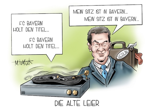 Cartoon: Die alte Leier! (medium) by Mirco Tomicek tagged fc,bayern,münchen,fcb,fussball,dfb,pokal,meister,markus,söder,kanzleramt,kanzler,amt,cdu,csu,berlin,alte,leier,kanzlerfrage,karikatur,cartoon,mirco,tomicek,fc,bayern,münchen,fcb,fussball,dfb,pokal,meister,markus,söder,kanzleramt,kanzler,amt,cdu,csu,berlin,alte,leier,kanzlerfrage,karikatur,cartoon,mirco,tomicek