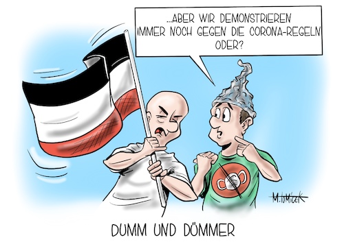 Cartoon: Dumm und Dümmer (medium) by Mirco Tomicek tagged rechtsradikale,rechts,nazis,reichsbürger,corona,gegener,leugner,covid19,reichsgebäude,reichstag,berlin,absperrung,demo,demonstration,protest,proteste,protestaktion,karikatur,cartoon,mirco,tomicek,rechtsradikale,rechts,nazis,reichsbürger,corona,gegener,leugner,covid19,reichsgebäude,reichstag,berlin,absperrung,demo,demonstration,protest,proteste,protestaktion,karikatur,cartoon,mirco,tomicek