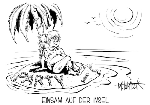 Einsam auf der Insel