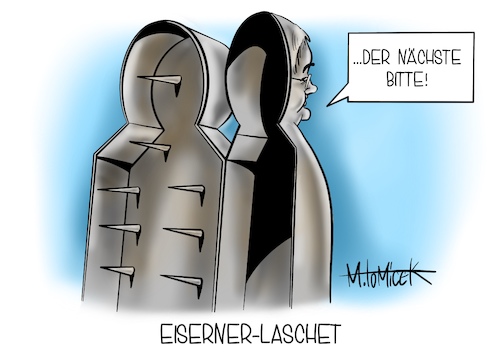 Cartoon: Eiserner-Laschet (medium) by Mirco Tomicek tagged maskenaffäre,masken,affäre,union,cdu,csu,armin,laschet,ehrenerklärung,ehren,erklärung,freitag,eisern,nüßlein,löbel,geld,verdienen,corona,krise,pandemie,vorteile,selbst,belasten,austritt,mandat,bundestag,deutschland,cartoon,karikatur,pressekarikatur,mirco,tomicek,maskenaffäre,masken,affäre,union,cdu,csu,armin,laschet,ehrenerklärung,ehren,erklärung,freitag,eisern,nüßlein,löbel,geld,verdienen,corona,krise,pandemie,vorteile,selbst,belasten,austritt,mandat,bundestag,deutschland,cartoon,karikatur,pressekarikatur,mirco,tomicek