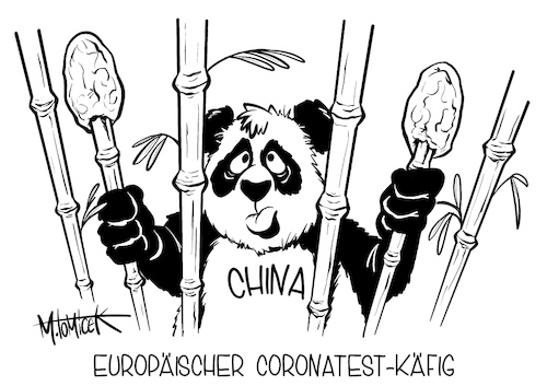 Europäischer Coronatest-Käfig