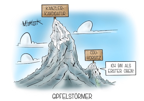 Cartoon: Gipfelstürmer (medium) by Mirco Tomicek tagged cdu,parteitag,2021,wahl,wahlen,vorsitz,vorsitzenden,vorsitzender,programm,kanzler,kanzlerfrage,kanzlerkandidatur,kanzlerkandidat,digital,online,videokonferenz,union,csu,partei,nachfolge,armin,laschet,friedrich,merz,norbert,röttgen,gipfel,berg,berge,gipfelstürmer,corona,covid19,cartoon,karikatur,pressekarikatur,mirco,tomicek,cdu,parteitag,2021,wahl,wahlen,vorsitz,vorsitzenden,vorsitzender,programm,kanzler,kanzlerfrage,kanzlerkandidatur,kanzlerkandidat,digital,online,videokonferenz,union,csu,partei,nachfolge,armin,laschet,friedrich,merz,norbert,röttgen,gipfel,berg,berge,gipfelstürmer,corona,covid19,cartoon,karikatur,pressekarikatur,mirco,tomicek