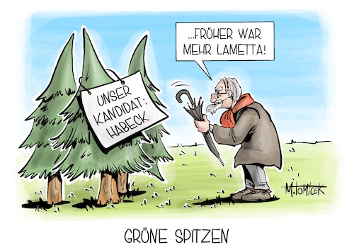 Cartoon: Grüne Spitze (medium) by Mirco Tomicek tagged parteitag,grüne,grünen,spitze,kandidat,kandidatur,kanzlerkandidat,robert,habeck,wahlen,neuwahlen,wahl,neuwahl,spitzenkandidat,opa,hoppenstedt,mehr,lametta,weihnachtsbaum,loriot,cartoon,karikatur,pressekarikatur,mirco,tomicek,parteitag,grüne,grünen,spitze,kandidat,kandidatur,kanzlerkandidat,robert,habeck,wahlen,neuwahlen,wahl,neuwahl,spitzenkandidat,opa,hoppenstedt,mehr,lametta,weihnachtsbaum,loriot,cartoon,karikatur,pressekarikatur,mirco,tomicek