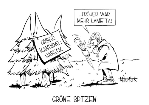 Grüne Spitzen