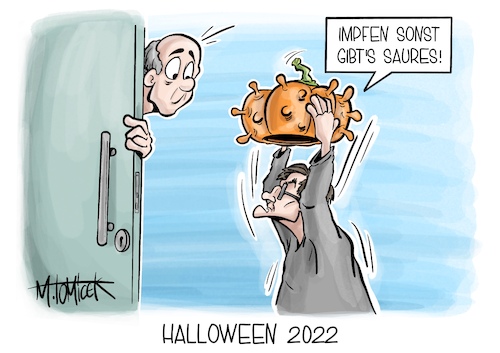 Cartoon: Halloween 2022 (medium) by Mirco Tomicek tagged karl,lauterbach,corona,coronaschutzmaßnahmen,schutzmaßnahmen,maskenpflicht,impfen,impfungen,coronaschutzimpfung,virus,geimpft,booster,geboostert,boosterimpfung,kampagne,impfkampagne,halloween,cartoon,karikatur,pressekarikatur,mirco,tomicek,karl,lauterbach,corona,coronaschutzmaßnahmen,schutzmaßnahmen,maskenpflicht,impfen,impfungen,coronaschutzimpfung,virus,geimpft,booster,geboostert,boosterimpfung,kampagne,impfkampagne,halloween,cartoon,karikatur,pressekarikatur,mirco,tomicek