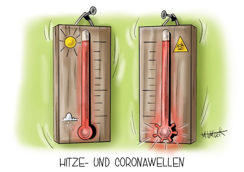 Hitze- und Coronawelle