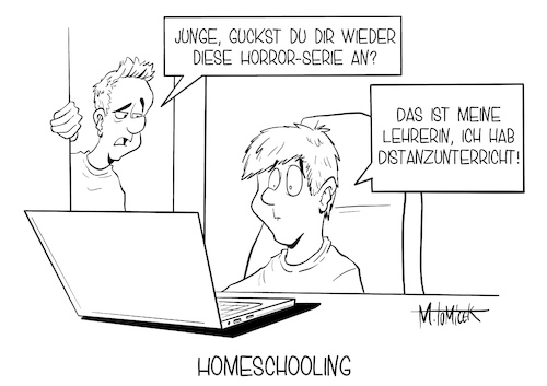 Homeschooling By Mirco Tomicek | Media & Culture Cartoon ...