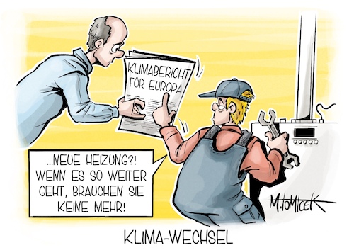 Cartoon: Klima-Wechsel (medium) by Mirco Tomicek tagged klima,klimabericht,europa,eu,hitze,dürre,copernicus,erwärmung,erderwärmung,bericht,klimawandel,klimaschutz,heizung,wechsel,gas,gasheizung,wärmepumpe,cartoon,karikatur,pressekarikatur,mirco,tomicek,klima,klimabericht,europa,eu,hitze,dürre,copernicus,erwärmung,erderwärmung,bericht,klimawandel,klimaschutz,heizung,wechsel,gas,gasheizung,wärmepumpe,cartoon,karikatur,pressekarikatur,mirco,tomicek