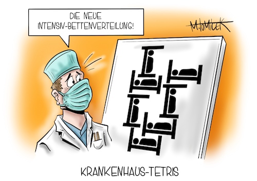 Cartoon: Krankenhaus-Tetris (medium) by Mirco Tomicek tagged krankenhaus,krankenhäuser,klinik,kliniken,intensiv,betten,bett,notfall,notfallbetten,intensivbetten,limit,am,ende,notfallzulassung,zulassung,zulassungen,daten,impfstoffe,impfen,impfungen,impfe,impfstoff,biontech,pfizer,jens,spahn,ema,weihnachten,weihnachtszeit,pandemie,corona,covid19,virus,arzt,ärzte,arzthelfer,risiko,risikogruppen,gruppen,risikogruppe,patienten,patient,tetris,computerspiel,cartoon,karikatur,pressekarikatur,mirco,tomicek,krankenhaus,krankenhäuser,klinik,kliniken,intensiv,betten,bett,notfall,notfallbetten,intensivbetten,limit,am,ende,notfallzulassung,zulassung,zulassungen,daten,impfstoffe,impfen,impfungen,impfe,impfstoff,biontech,pfizer,jens,spahn,ema,weihnachten,weihnachtszeit,pandemie,corona,covid19,virus,arzt,ärzte,arzthelfer,risiko,risikogruppen,gruppen,risikogruppe,patienten,patient,tetris,computerspiel,cartoon,karikatur,pressekarikatur,mirco,tomicek