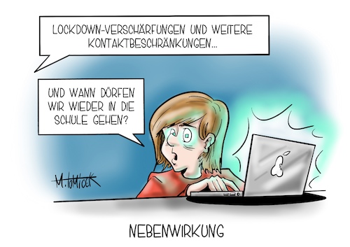 Cartoon: Nebenwirkung (medium) by Mirco Tomicek tagged corona,gipfel,bund,länder,covid19,schule,schüler,schulen,kita,kitas,kindertagesstätte,kinder,eltern,lehrer,lehrerinnen,homeschooling,schooling,home,zu,hause,lernen,präsenzunterricht,unterricht,digital,online,distanzunterricht,ferien,weihnachtsferien,maßnahmen,verschärfungen,verschärfung,kontakt,kontaktbeschränkung,ausgangssperre,ausgang,sperre,lockdown,shutdown,schließung,cartoon,karikatur,pressekarikatur,mirco,tomicek,corona,gipfel,bund,länder,covid19,schule,schüler,schulen,kita,kitas,kindertagesstätte,kinder,eltern,lehrer,lehrerinnen,homeschooling,schooling,home,zu,hause,lernen,präsenzunterricht,unterricht,digital,online,distanzunterricht,ferien,weihnachtsferien,maßnahmen,verschärfungen,verschärfung,kontakt,kontaktbeschränkung,ausgangssperre,ausgang,sperre,lockdown,shutdown,schließung,cartoon,karikatur,pressekarikatur,mirco,tomicek