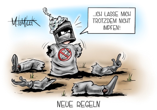 Cartoon: Neue Regeln (medium) by Mirco Tomicek tagged corona,regeln,beschränkungen,beschränkung,gipfel,länderchefs,bund,länder,lockdown,2g,3g,coronavirus,coronagipfel,geimpft,impfgegner,aluhelm,alu,hüte,debatte,ritter,der,kokosnuss,monty,python,cartoon,karikatur,pressekarikatur,mirco,tomicek,corona,regeln,beschränkungen,beschränkung,gipfel,länderchefs,bund,länder,lockdown,2g,3g,coronavirus,coronagipfel,geimpft,impfgegner,aluhelm,alu,hüte,debatte,ritter,der,kokosnuss,monty,python,cartoon,karikatur,pressekarikatur,mirco,tomicek