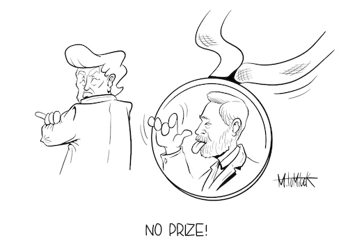 Cartoon: No Prize! (medium) by Mirco Tomicek tagged nobelpreis,nobelprize,nobel,preis,prize,welternährungsprogramm,friedensnobelpreis,frieden,peace,wfp,world,food,programme,donald,trump,greta,thunberg,who,kandidaten,committee,norwegian,norwegen,cartoon,cartoons,karikatur,caricature,presse,pressekarikatur,mirco,tomicek,nobelpreis,nobelprize,nobel,preis,prize,welternährungsprogramm,friedensnobelpreis,frieden,peace,wfp,world,food,programme,donald,trump,greta,thunberg,who,kandidaten,committee,norwegian,norwegen,cartoon,cartoons,karikatur,caricature,presse,pressekarikatur,mirco,tomicek