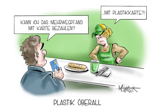 Cartoon: Plastik überall (medium) by Mirco Tomicek tagged mehrweg,verpackung,verpackungsmüll,to,go,togo,mehrwegbesteck,mehrwegpfand,pfand,besteck,teller,plastik,einwegbesteck,einweg,einwegmüll,vermüllung,umwelt,umweltschutz,naturschutz,becher,kaffeebecher,getränkebecher,einwegbecher,gastro,gastronomie,restaurants,cafes,getränkepfand,imbiss,buden,imbissbuden,pommesbude,pommes,cartoon,karikatur,pressekarikatur,mirco,tomicek,mehrweg,verpackung,verpackungsmüll,to,go,togo,mehrwegbesteck,mehrwegpfand,pfand,besteck,teller,plastik,einwegbesteck,einweg,einwegmüll,vermüllung,umwelt,umweltschutz,naturschutz,becher,kaffeebecher,getränkebecher,einwegbecher,gastro,gastronomie,restaurants,cafes,getränkepfand,imbiss,buden,imbissbuden,pommesbude,pommes,cartoon,karikatur,pressekarikatur,mirco,tomicek