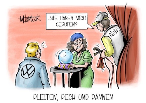 Cartoon: Pleiten Pech und Pannen (medium) by Mirco Tomicek tagged volkswagen,vw,auto,autos,autoindustrie,eauto,elektro,gewinn,gewinneinbruch,gehälter,dax,fahrzeug,wirtschaft,kfz,adac,karikatur,pressekarikatur,cartoon,mirco,tomicek,volkswagen,vw,auto,autos,autoindustrie,eauto,elektro,gewinn,gewinneinbruch,gehälter,dax,fahrzeug,wirtschaft,kfz,adac,karikatur,pressekarikatur,cartoon,mirco,tomicek