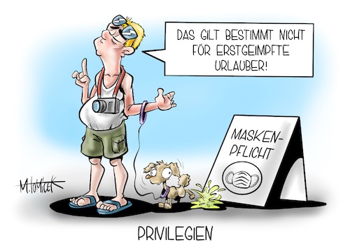 Cartoon: Privilegien (medium) by Mirco Tomicek tagged debatte,impfung,impfungen,impfschwänzer,schwänzer,maskenpflicht,masken,erstgeimpfte,zweite,impfe,impfstrategie,impfkampagne,urlaub,urlauber,sommerurlaub,sommer,sommerferien,ferien,reise,reisende,reiserückkehrer,impftermin,absage,absagen,cartoon,karikatur,pressekarikatur,mirco,tomicek,debatte,impfung,impfungen,impfschwänzer,schwänzer,maskenpflicht,masken,erstgeimpfte,zweite,impfe,impfstrategie,impfkampagne,urlaub,urlauber,sommerurlaub,sommer,sommerferien,ferien,reise,reisende,reiserückkehrer,impftermin,absage,absagen,cartoon,karikatur,pressekarikatur,mirco,tomicek