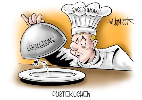 Cartoon: Pustekuchen (medium) by Mirco Tomicek tagged corona,beschluss,beschlüsse,covid19,gipfel,coronagipfel,bund,länder,bundesländer,lockerung,lockerungen,öffnungen,öffnung,lockdown,shutdown,merkel,gastro,gastronomie,restaurant,restaurants,imbiss,essen,ernährung,ausessen,außengastronomie,außen,biergarten,koch,köche,cartoon,karikatur,pressekarikatur,mirco,tomicek,corona,beschluss,beschlüsse,covid19,gipfel,coronagipfel,bund,länder,bundesländer,lockerung,lockerungen,öffnungen,öffnung,lockdown,shutdown,merkel,gastro,gastronomie,restaurant,restaurants,imbiss,essen,ernährung,ausessen,außengastronomie,außen,biergarten,koch,köche,cartoon,karikatur,pressekarikatur,mirco,tomicek