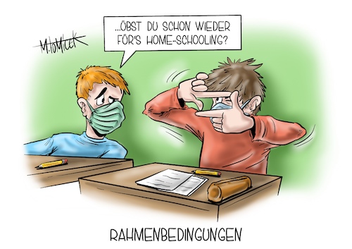 Cartoon: Rahmenbedingungen (medium) by Mirco Tomicek tagged schule,schulpflicht,schüler,schülerinnen,weihnachten,weihnachtsferien,ferien,verlängerung,verlängern,home,schooling,homeschooling,hausarbeit,haus,zuhause,weihnachtsfeiertage,feiertage,weihnacht,klasse,klassen,maßnahmen,harter,lockdown,lock,down,shutdown,aufhebung,lehrer,lehrerin,januar,neu,jahr,cartoon,karikatur,pressekarikatur,mirco,tomicek,schule,schulpflicht,schüler,schülerinnen,weihnachten,weihnachtsferien,ferien,verlängerung,verlängern,home,schooling,homeschooling,hausarbeit,haus,zuhause,weihnachtsfeiertage,feiertage,weihnacht,klasse,klassen,maßnahmen,harter,lockdown,lock,down,shutdown,aufhebung,lehrer,lehrerin,januar,neu,jahr,cartoon,karikatur,pressekarikatur,mirco,tomicek