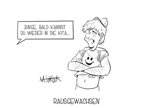 Cartoon: Rausgewachsen (medium) by Mirco Tomicek tagged schule,schulen,kita,kitas,kindergarten,kindertagesstätte,tagesstätte,kinder,schüler,grundschule,grundschüler,lehrer,lehrerinnen,digital,online,lernen,homeschooling,lockdown,shutdown,maßnahmen,corona,covid19,coronavirus,verschärfungen,verschärfung,karikatur,pressekarikatur,cartoon,mirco,tomicek,schule,schulen,kita,kitas,kindergarten,kindertagesstätte,tagesstätte,kinder,schüler,grundschule,grundschüler,lehrer,lehrerinnen,digital,online,lernen,homeschooling,lockdown,shutdown,maßnahmen,corona,covid19,coronavirus,verschärfungen,verschärfung,karikatur,pressekarikatur,cartoon,mirco,tomicek