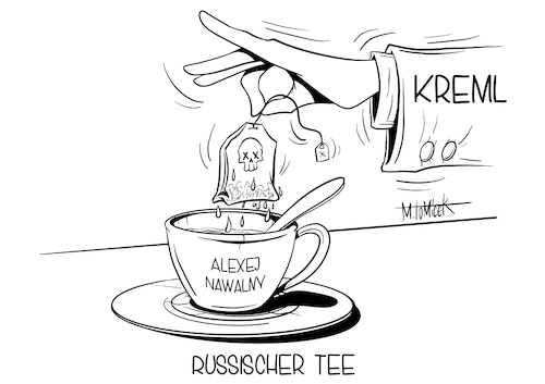 Cartoon: Russischer Tee (medium) by Mirco Tomicek tagged alexej,nawalny,oppositionelle,russland,russiche,vergiftung,vergiftet,krankenhaus,berlin,deutsche,ärzte,kreml,kritiker,kritik,tee,tea,airport,flughafen,karikatur,cartoon,mirco,tomicek,alexej,nawalny,oppositionelle,russland,russiche,vergiftung,vergiftet,krankenhaus,berlin,deutsche,ärzte,kreml,kritiker,kritik,tee,tea,airport,flughafen,karikatur,cartoon,mirco,tomicek