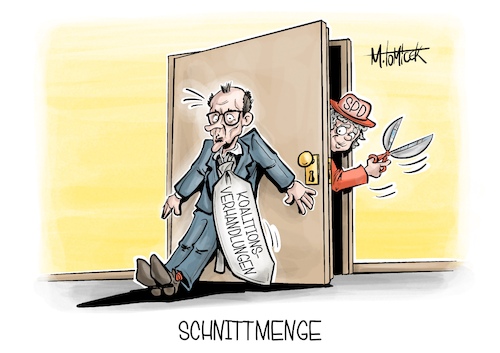 Cartoon: Schnittmenge (medium) by Mirco Tomicek tagged koalitionsverhandlungen,koalition,koalitionsverhandlung,spd,union,cdu,csu,friedrich,merz,alte,dame,altweiber,weiberkarneval,karneval,fasching,krawatte,abschneiden,koalitionsgespräch,wahl,bundestagwahl,karikatur,pressekarikatur,cartoon,mirco,tomicek,koalitionsverhandlungen,koalition,koalitionsverhandlung,spd,union,cdu,csu,friedrich,merz,alte,dame,altweiber,weiberkarneval,karneval,fasching,krawatte,abschneiden,koalitionsgespräch,wahl,bundestagwahl,karikatur,pressekarikatur,cartoon,mirco,tomicek