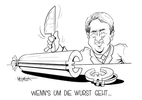 Cartoon: Sigmar Gabriel Honorar (medium) by Mirco Tomicek tagged sigmar,gabriel,honorar,tönnies,fleischindustrie,fleisch,industrie,wurst,clemens,geld,bezahlt,berater,karikatur,cartoon,mirco,tomicek,sigmar,gabriel,honorar,tönnies,fleischindustrie,fleisch,industrie,wurst,clemens,geld,bezahlt,berater,karikatur,cartoon,mirco,tomicek