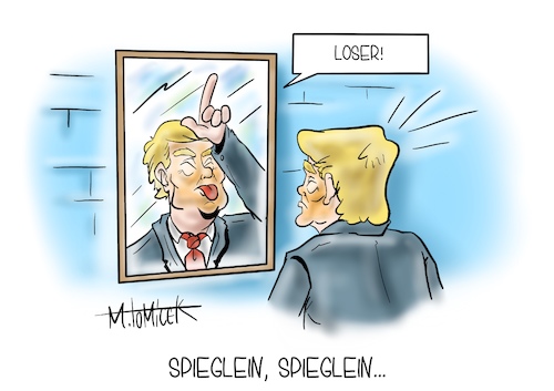 Cartoon: Spieglein Spieglein... (medium) by Mirco Tomicek tagged drohende,wahlniederlage,georgia,donald,trump,us,präsident,präsidentschaftswahl,joe,biden,stichwahl,wahl,wahlen,partei,demokraten,senatssitze,sitze,auszählung,wahlzettel,sitzwahl,senat,cartoon,karikatur,pressekarikatur,mirco,tomicek,spieglein,drohende,wahlniederlage,georgia,donald,trump,us,präsident,präsidentschaftswahl,joe,biden,stichwahl,wahl,wahlen,partei,demokraten,senatssitze,sitze,auszählung,wahlzettel,sitzwahl,senat,cartoon,karikatur,pressekarikatur,mirco,tomicek