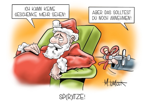 Spritze! By Mirco Tomicek | Politics Cartoon | TOONPOOL