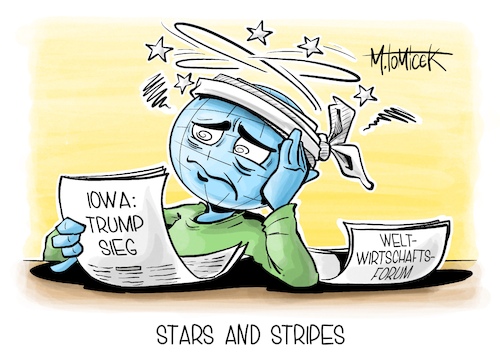 Cartoon: Stars and Stripes (medium) by Mirco Tomicek tagged donald,trump,vorwahl,wahl,wahlen,iowa,us,amerika,usa,präsidentschaftswahl,ex,präsident,republikaner,weltwirtschaftsforum,weltwirtschaft,forum,wirtschaft,karikatur,cartoon,pressekarikatur,mirco,tomicek,donald,trump,vorwahl,wahl,wahlen,iowa,us,amerika,usa,präsidentschaftswahl,ex,präsident,republikaner,weltwirtschaftsforum,weltwirtschaft,forum,wirtschaft,karikatur,cartoon,pressekarikatur,mirco,tomicek