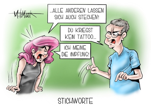 Cartoon: Stichworte (medium) by Mirco Tomicek tagged debatte,impfangebot,angebot,impfung,impfungen,impfstoff,impfstoffe,geimpft,geimpfte,jugend,jugendliche,kinder,ab,12,tattoo,gesundheitsminister,konferenz,videoschalte,stiko,empfehlung,inzidenz,impfangebote,jüngere,eltern,impfzentrum,gesundheit,cartoon,karikatur,pressekarikatur,mirco,tomicek,debatte,impfangebot,angebot,impfung,impfungen,impfstoff,impfstoffe,geimpft,geimpfte,jugend,jugendliche,kinder,ab,12,tattoo,gesundheitsminister,konferenz,videoschalte,stiko,empfehlung,inzidenz,impfangebote,jüngere,eltern,impfzentrum,gesundheit,cartoon,karikatur,pressekarikatur,mirco,tomicek