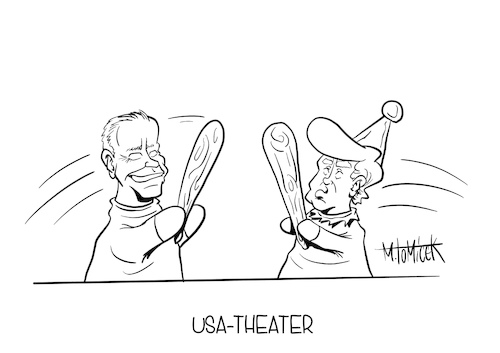 Cartoon: USA-Theater (medium) by Mirco Tomicek tagged donald,trump,joe,biden,tv,debatte,show,treffen,kandidaten,usa,us,amerika,präsident,president,präsidentschaftswahl,wahl,wahlkampf,kandidatur,election,2020,wahlen,america,puppentheater,theater,television,diskutieren,diskussionen,cartoon,karikatur,mirco,tomicek,donald,trump,joe,biden,tv,debatte,show,treffen,kandidaten,usa,us,amerika,präsident,president,präsidentschaftswahl,wahl,wahlkampf,kandidatur,election,2020,wahlen,america,puppentheater,theater,television,diskutieren,diskussionen,cartoon,karikatur,mirco,tomicek