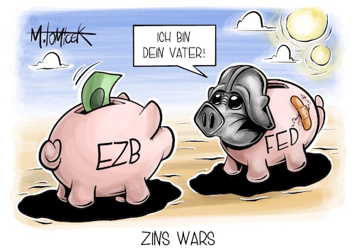 Cartoon: Zins Wars (medium) by Mirco Tomicek tagged fed,ezb,leitzinsen,leitzins,zinsen,zins,us,notenbank,europäische,zentralbank,geld,euro,inflation,konjunktur,sparen,bank,star,wars,day,fourth,may,vierter,mai,darth,vader,cartoon,karikatur,pressekarikatur,mirco,tomicek,fed,ezb,leitzinsen,leitzins,zinsen,zins,us,notenbank,europäische,zentralbank,geld,euro,inflation,konjunktur,sparen,bank,star,wars,day,fourth,may,vierter,mai,darth,vader,cartoon,karikatur,pressekarikatur,mirco,tomicek