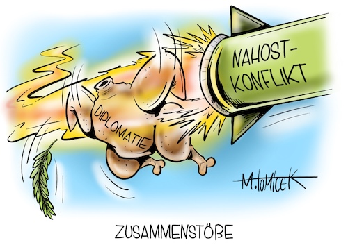 Cartoon: Zusammenstöße (medium) by Mirco Tomicek tagged israel,gaza,gazastreifen,streifen,gewalt,bomben,raketen,ausschreitungen,eskaliert,nahost,nahostkonflikt,konflikt,diplomatie,friedenstaube,jerusalem,israelische,armee,hamas,raketenabwehr,luftwaffe,zusammenstöße,tempelberg,cartoon,karikatur,pressekarikatur,mirco,tomicek,israel,gaza,gazastreifen,streifen,gewalt,bomben,raketen,ausschreitungen,eskaliert,nahost,nahostkonflikt,konflikt,diplomatie,friedenstaube,jerusalem,israelische,armee,hamas,raketenabwehr,luftwaffe,zusammenstöße,tempelberg,cartoon,karikatur,pressekarikatur,mirco,tomicek