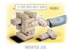 Cartoon: Nächster Zug (small) by Mirco Tomicek tagged donald,trump,usa,us,zukünftiger,präsident,amerika,nato,ausgaben,forderung,grönland,kanada,aussagen,jenga,karikatur,pressekarikatur,cartoon,mirco,tomicek