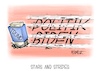 Cartoon: Stars And Stripes (small) by Mirco Tomicek tagged donald,trump,joe,biden,us,präsident,präsidentschaft,amerika,usa,kandidat,gesetze,gesetz,amt,amtseinführung,stars,and,stripes,uncle,sam,karikatur,pressekarikatur,cartoon,mirco,tomicek