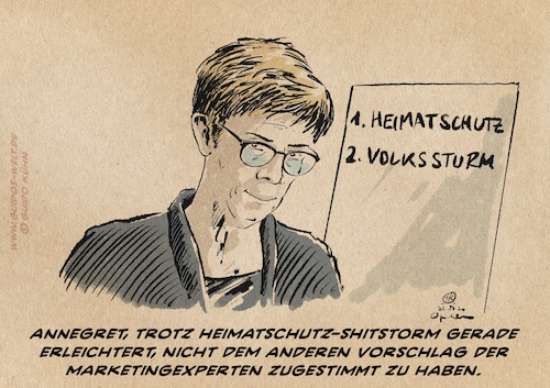 Annegret erleichtert