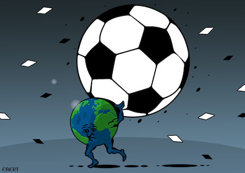 Cartoon: Carry that ball (medium) by Enrico Bertuccioli tagged football,worldcup,qatarworldcup2022,money,economy,business,political,global,massdistraction,addiction,fanatism,government,qatar,football,worldcup,qatarworldcup2022,money,economy,business,political,global,massdistraction,addiction,fanatism,government,qatar