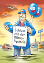 Cartoon: Blauäugig (small) by Harald Juch tagged hochwasser,afd,rechtsextrem,nazi,klima,klimawende,klimakrise,umwelt,wahlkampf,politik,parteien,notstand