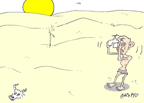 Cartoon: binoculars (medium) by yasar kemal turan tagged binoculars