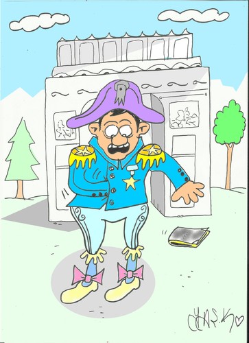 Cartoon: Napoleon (medium) by yasar kemal turan tagged wallet,money,napoleon