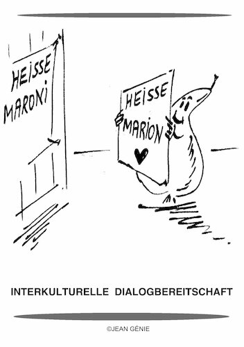 Cartoon: Interkultureller Dialog (medium) by Jean Genie tagged kulturen,völker,nationen,menschen,friede,freundschaft,austausch,dialog,annäherung,gemeinsam,kulturen,völker,nationen,menschen,friede,freundschaft,austausch,dialog,annäherung,gemeinsam