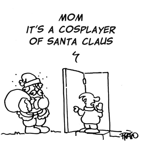 santa claus cosplayer