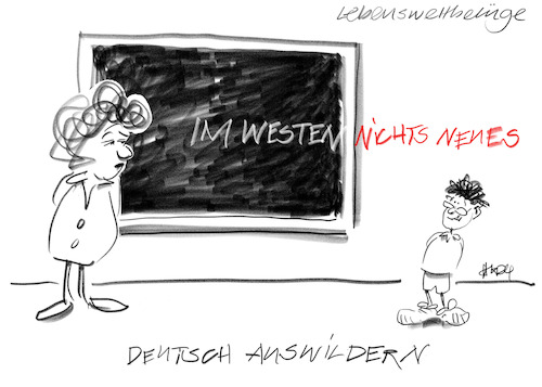 Cartoon: Nichts Neues (medium) by helmutk tagged education